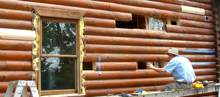 Log Home Repair Churchville, Virginia